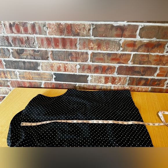 Notations Black And White Polka Doted Button Up sleeveless Top Women’s Size: L - Picture 3 of 5